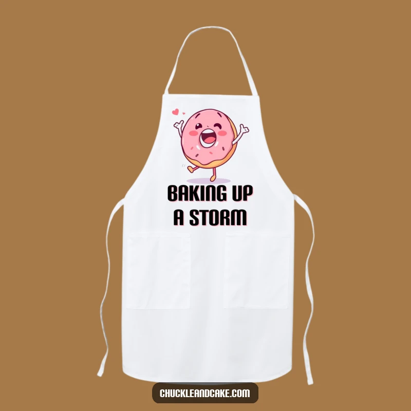 Funny Donut Dance Apron: Cook with Sweet, Silly Style