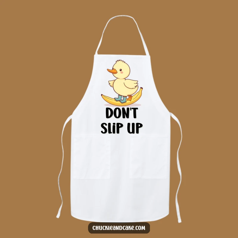 Funny Duck Slipping Apron: Cook Up Some Comedy!