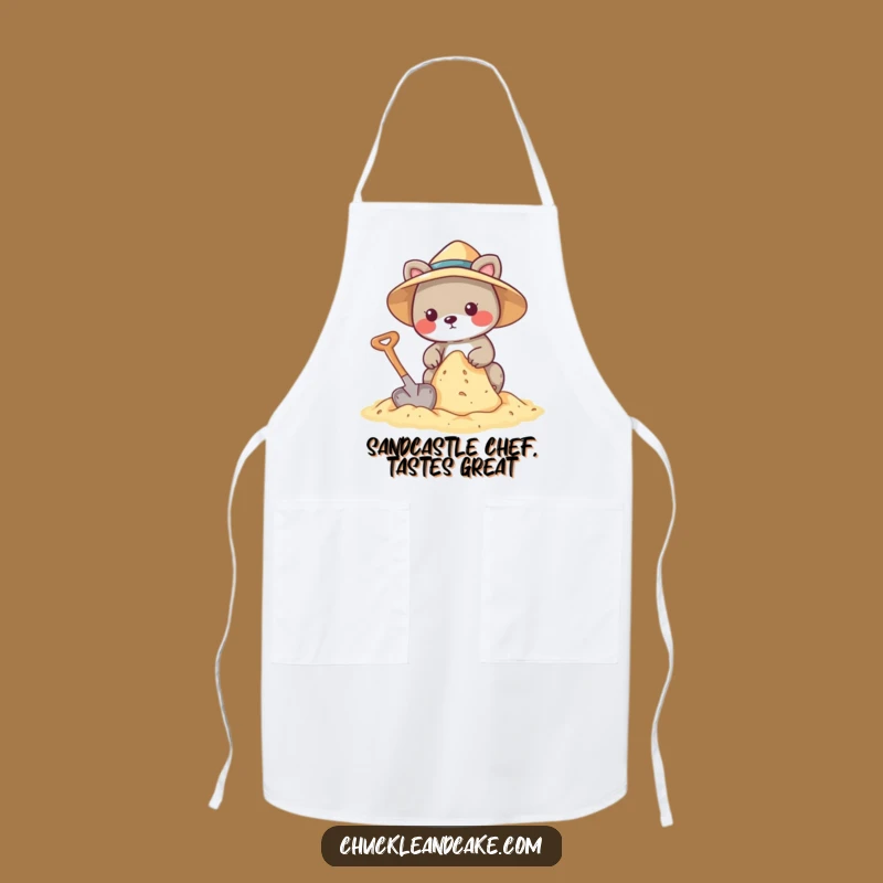 Funny Animal Sandcastle Apron - Hilarious Beach Chef Gift!