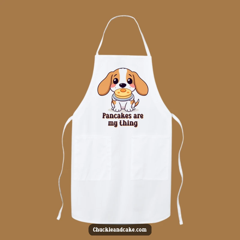 Funny Basset Hound Pancake Apron: Humorous Cooking Accessory for Dog-Loving Chefs