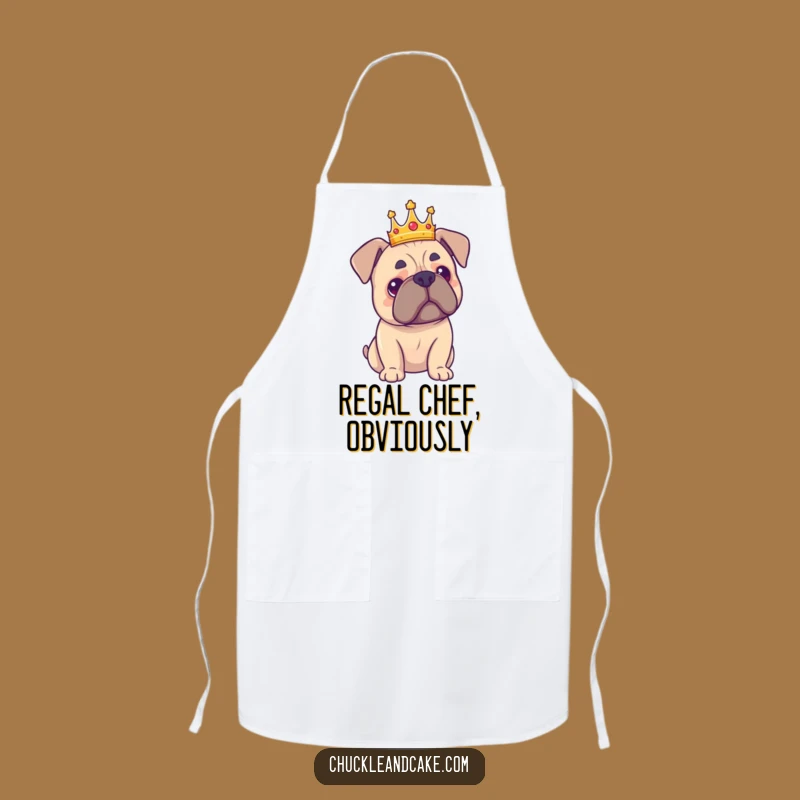 Funny Bullmastiff Chef Apron - Regally Proud Cooking Humor, Gift for Dog Lovers!
