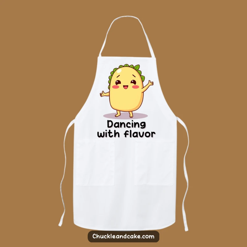 Funny Taco Dancing Apron - Cook Up Fun with Fiesta Flair