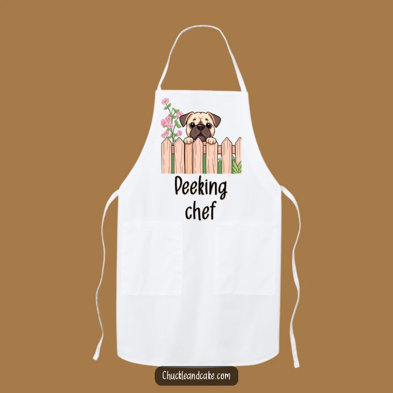 Funny Bullmastiff Chef Apron - Curious Kitchen Guard, Humorous Cooking Gift!