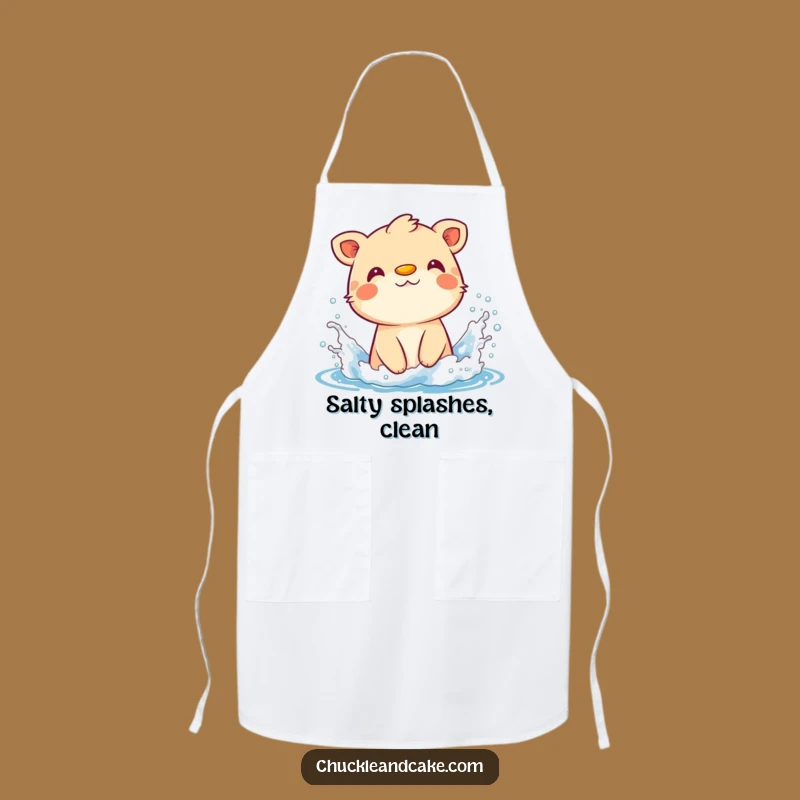 Funny Animal Sunscreen Splash Apron - Hilarious Kitchen Beach Fun!