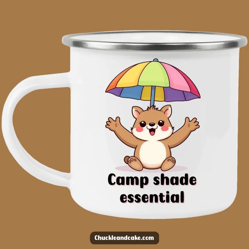 Funny Animal Umbrella Camping Mug - Outdoor Shade Fun!
