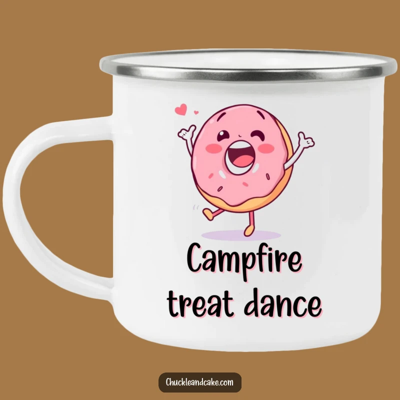 Funny Donut Dance Camping Mug: Sweet Moves on the Go
