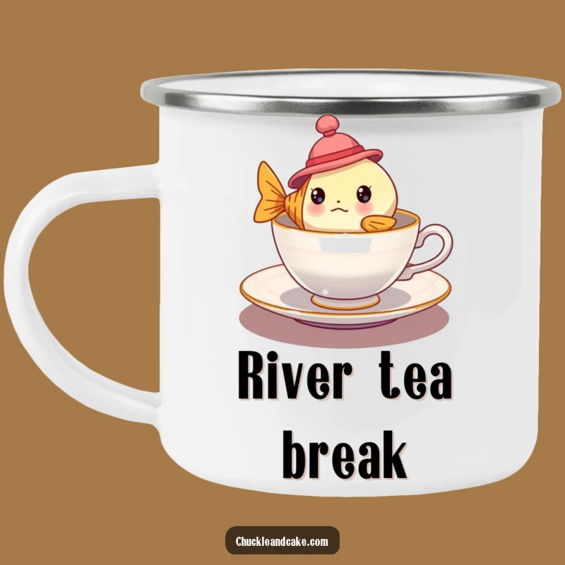 Funny Fish Camping Mug - Outdoor Whimsy, Hilarious Gift