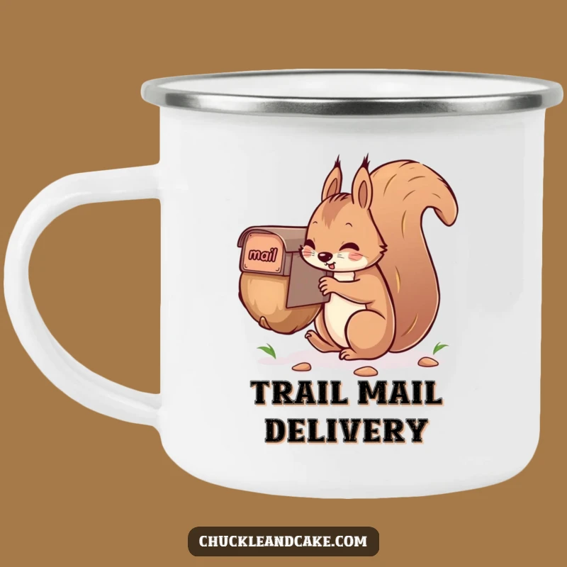 Funny Squirrel Camping Mug: Hilarious Nut-Mailing Adventure Companion