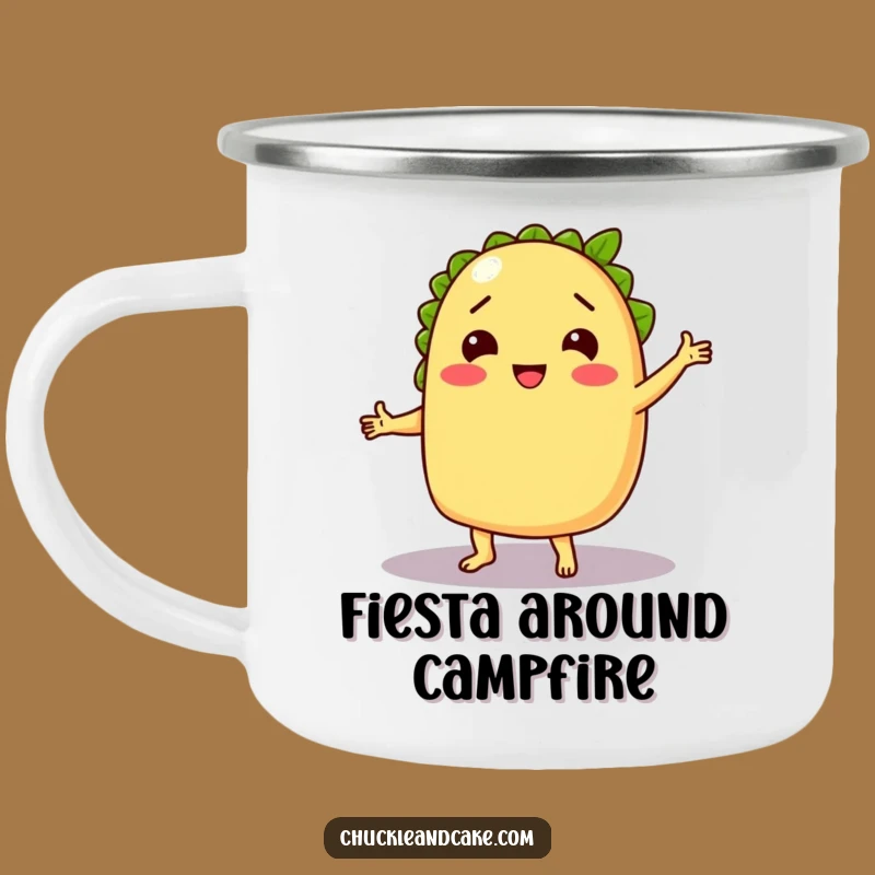Funny Taco Dancing Camping Mug - Your Fiesta Companion Outdoors