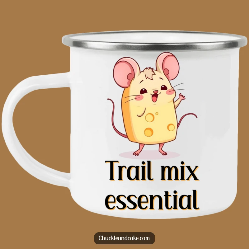 Funny Cheese Jig Camping Mug: Adventure with Wiggling Cheese, Perfect Funny Gift