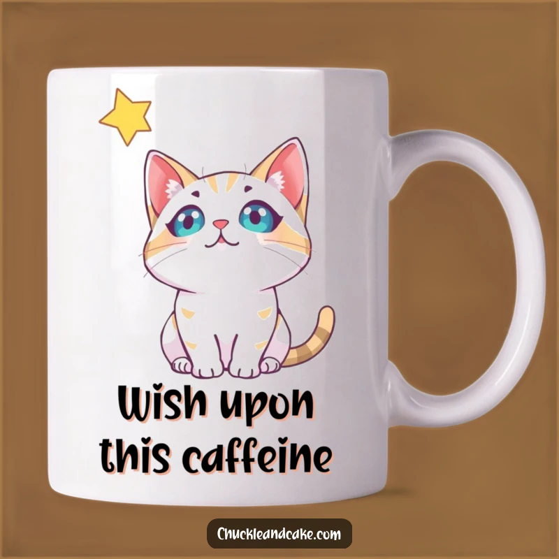 Funny Bobtail Cat Stargazing Mug: A Whimsical Gift for Cat Lovers