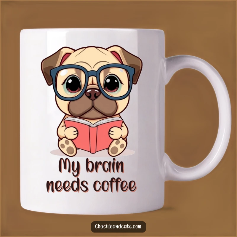 Funny Bullmastiff Reading Book Mug: Adorable Literary Giant Perfect for Book Lovers and Dog Moms