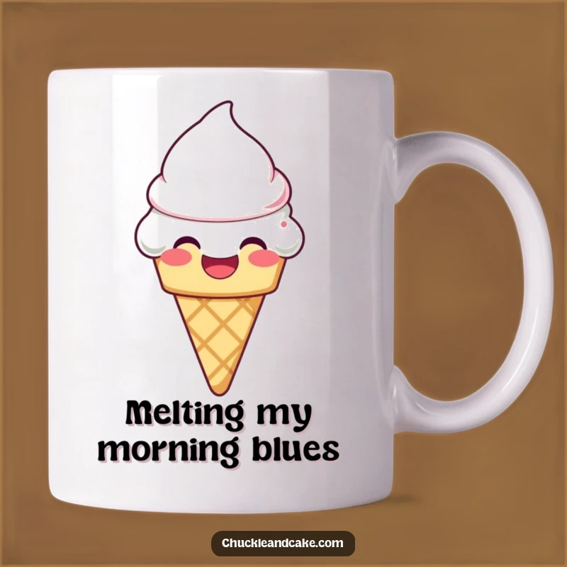 Funny Laughing Ice Cream Cone Mug: Sweet Melty Fun - Perfect Funny Gift