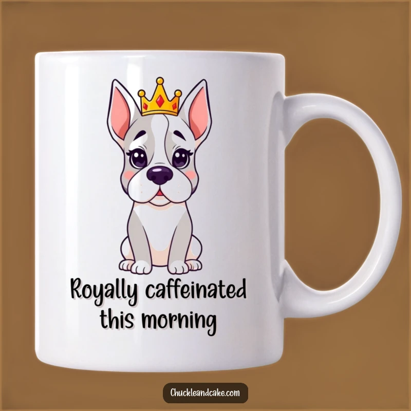 Funny Regal Grand Dane Crown Mug: Hilarious & Majestic Gift for Royal Dog Owners