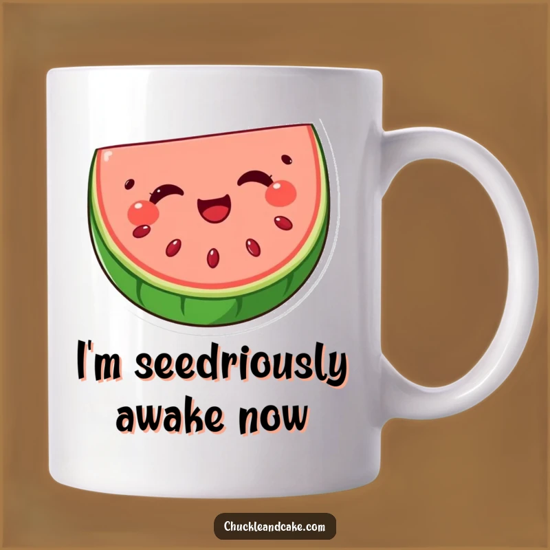 Funny Watermelon Wink Mug: A Delightful Slice for a Juicy Laugh, Perfect Funny Gift