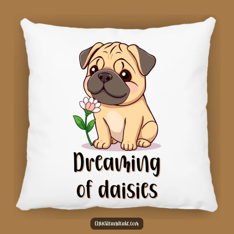 Funny Bullmastiff Flower Pillow - Soft Gentle Smile Comfort, Humorous Accent!