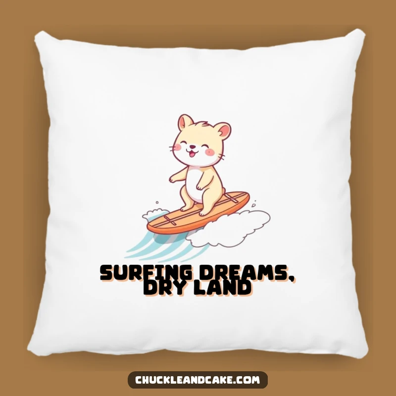 Funny Animal Surf Pillow - Cozy & Fun Beach Decor!