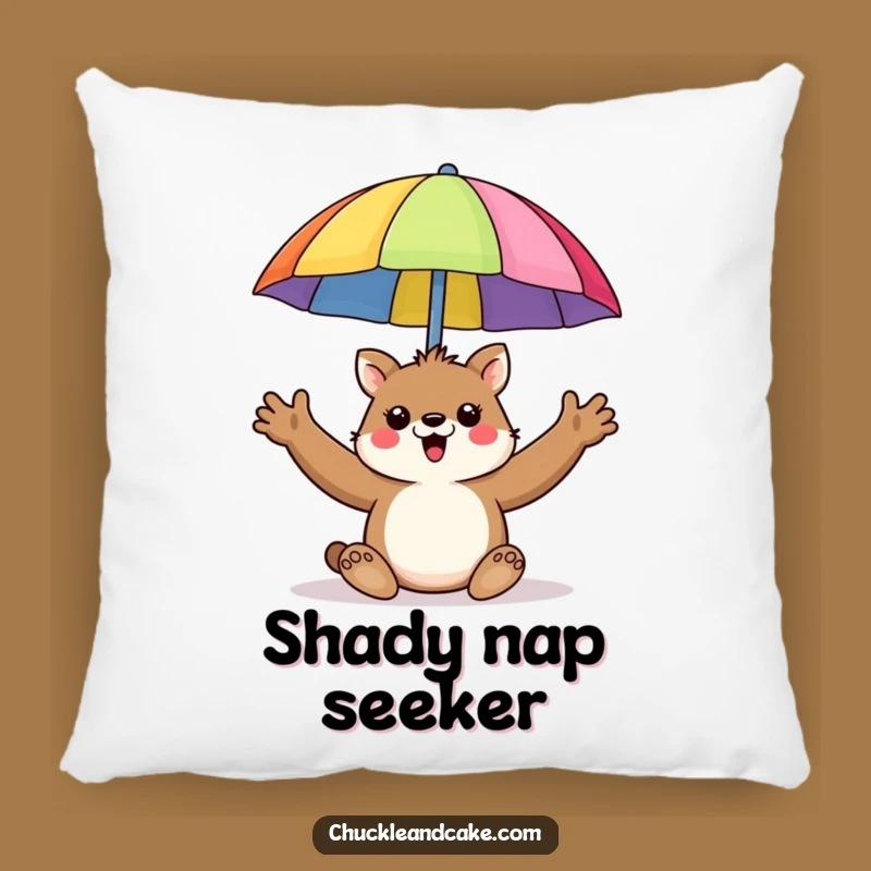 Funny Animal Umbrella Pillow - Cozy & Cheerful Decor!