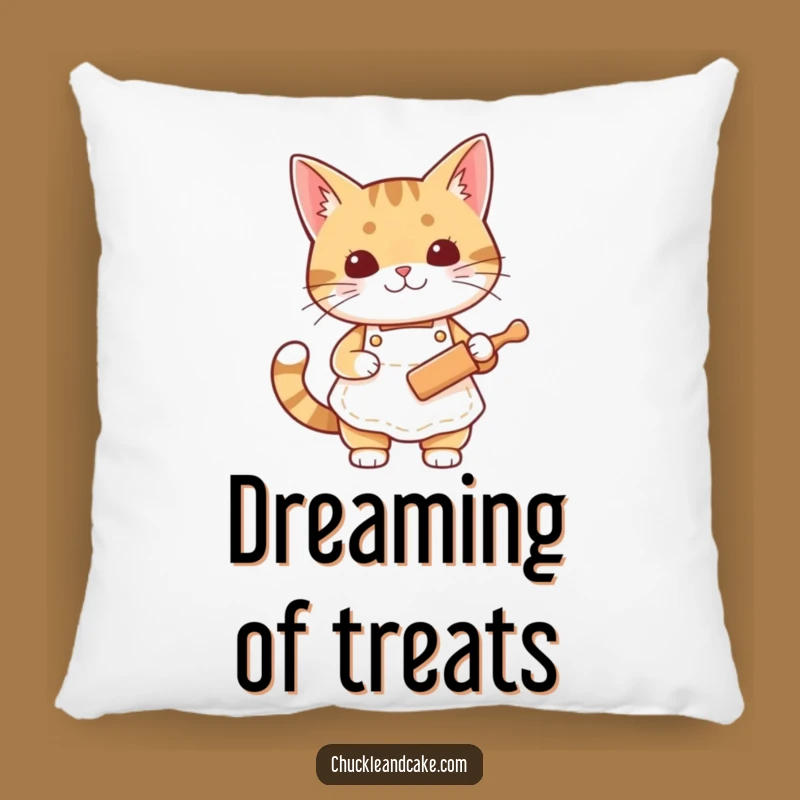 Funny Bobtail Baker Cat Pillow: Cozy Up With Culinary Comfort