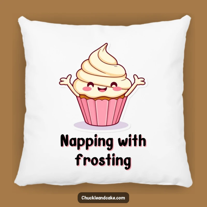 Funny Cupcake Pillow: Cuddle Up with a Merry Spinning Treat