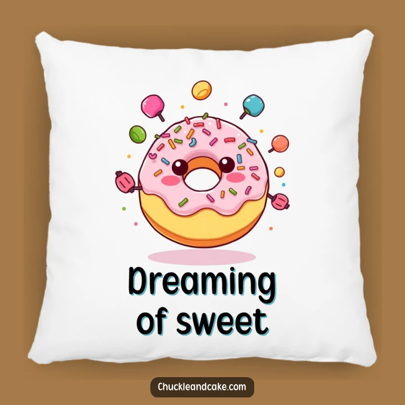 Funny Donut Pillow: Cuddle with Sweetness and Candy Fun