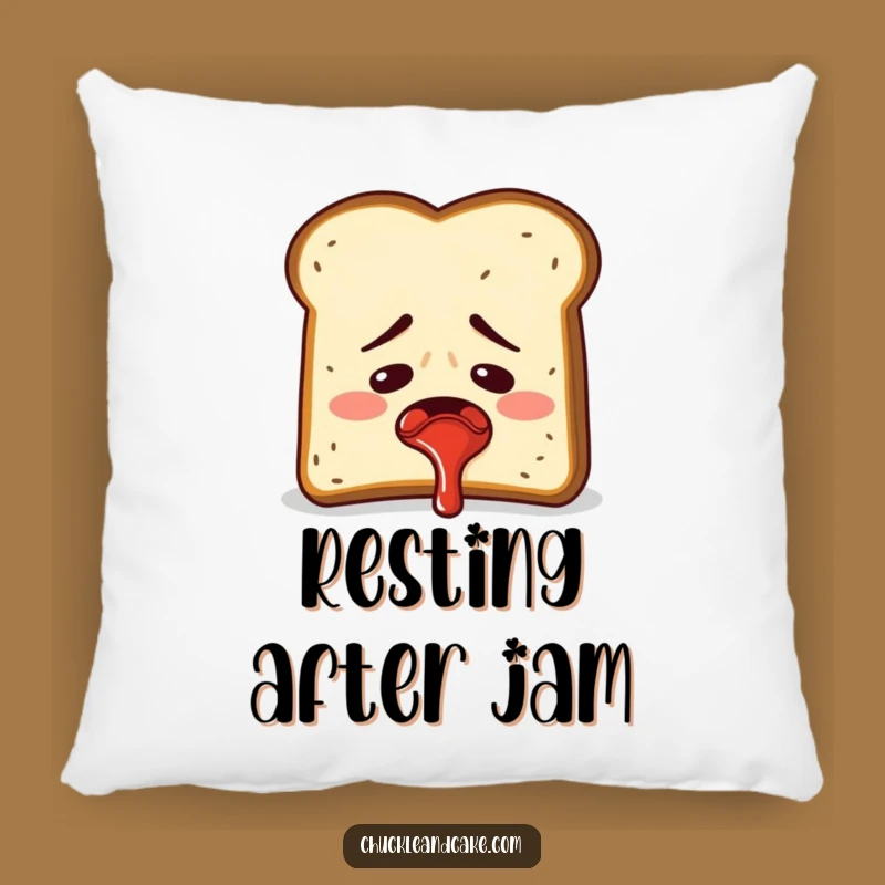 Funny Toast Jam Spray Pillow: Comfy & Comical Breakfast Comfort