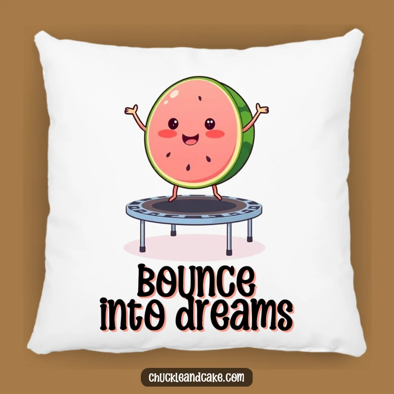 Funny Watermelon Trampoline Pillow: Cozy Comfort with a Bouncy Twist