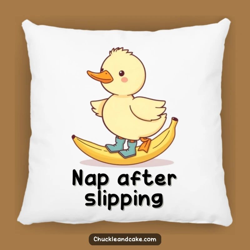 Funny Duck Slipping Pillow: Comfy & Comical Comfort