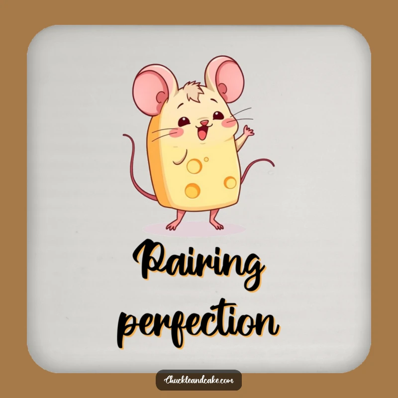 Funny Cheese Jig Coaster: Protect Surfaces with Wiggling Cheese Dance, Ideal Funny Gift