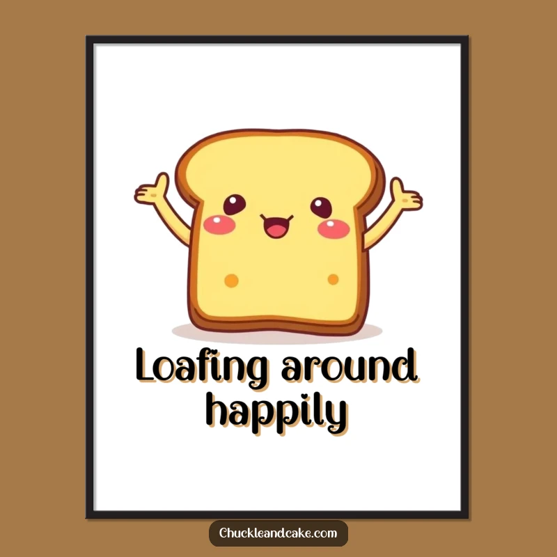 Funny Bread Flailing Poster: Add Whimsy to Your Walls
