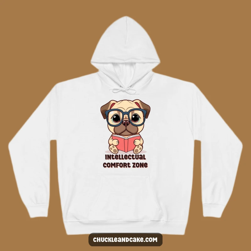Cozy Funny Bullmastiff Reading Hoodie: Warm Literary Dog Sweatshirt, Ideal Gift for Bookish Pet Owners