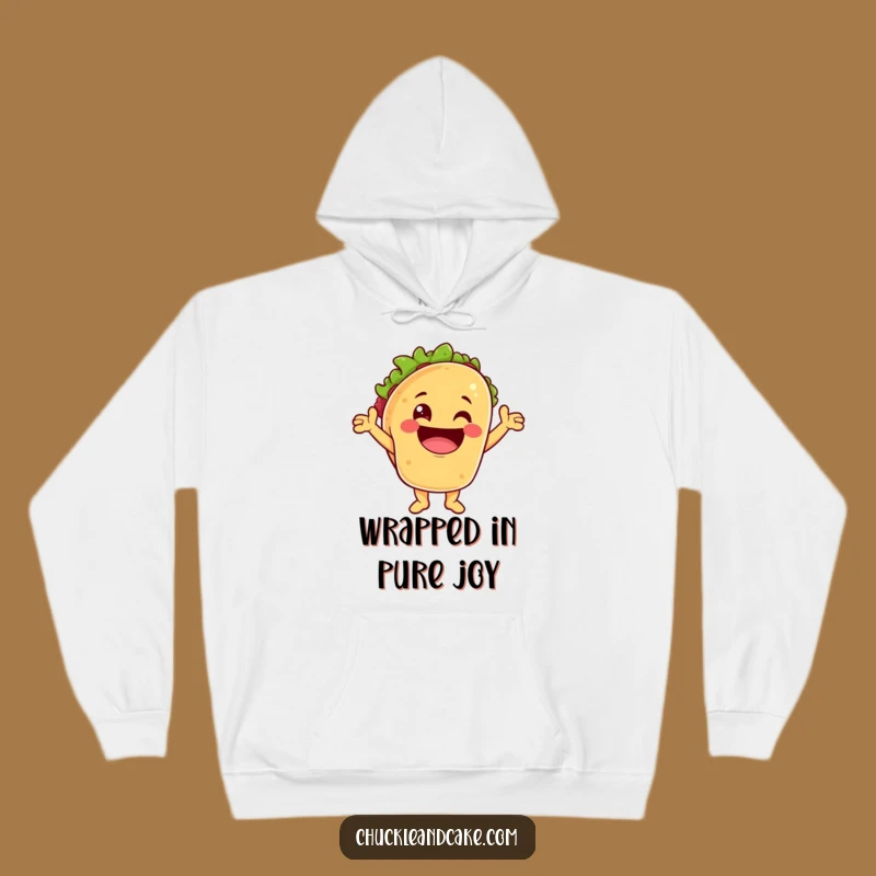 Funny Taco Cheering Hoodie: Cozy Fiesta Vibes