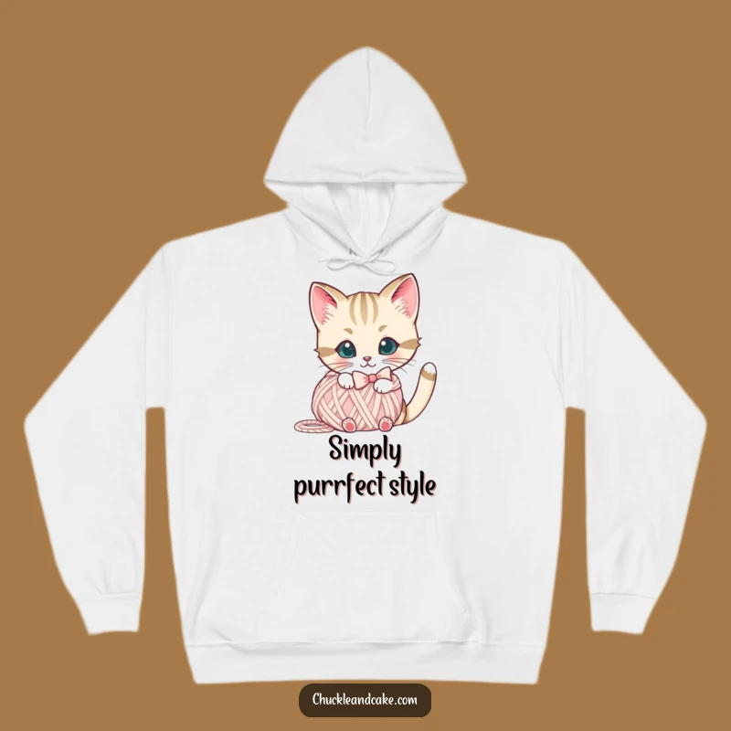 Cozy Funny Bobtail Cat Yarn Hoodie: Your Purrfectly Warm Companion