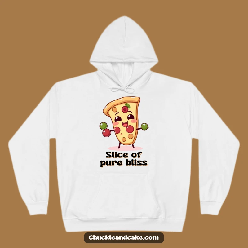 Funny Pizza Slice Hoodie - Cozy Comfort with a Hilarious Juggling Slice