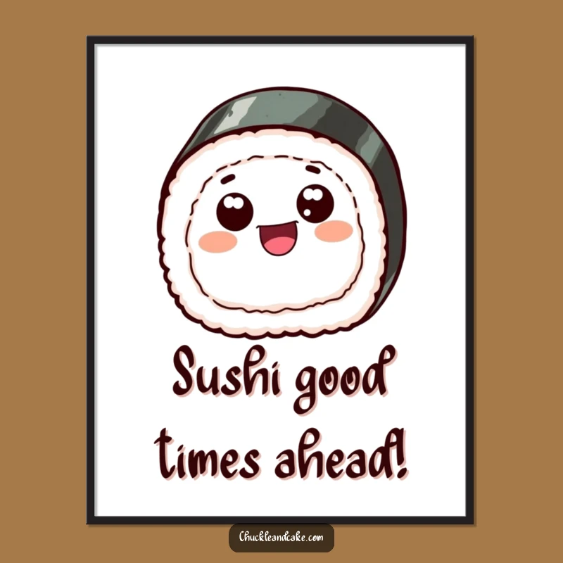 Free Printable Wall Art: Skipping Sushi Slice, Hilarious Downloadable Decor for a Fun Vibe