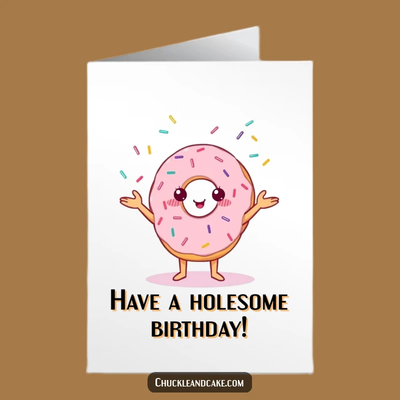 Free Printable Birthday Card: Donut Juggling Sprinkles, Funny Downloadable Gift