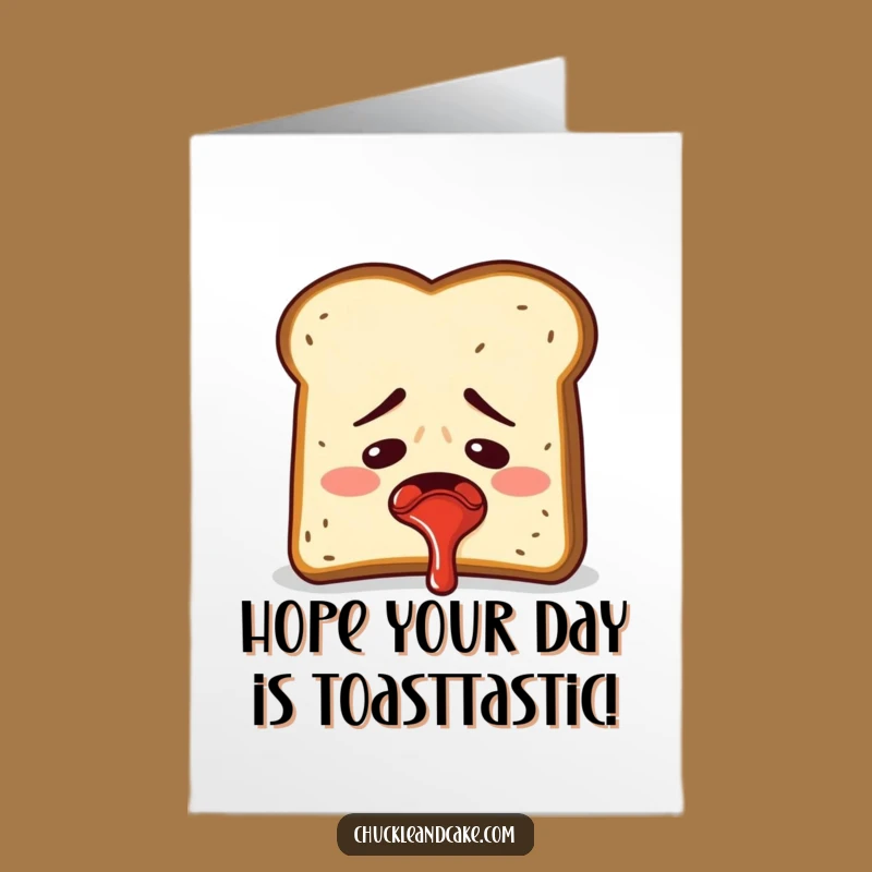 Free Printable Birthday Card: Toast's Jam-my Mishap - Funny Downloadable Gift