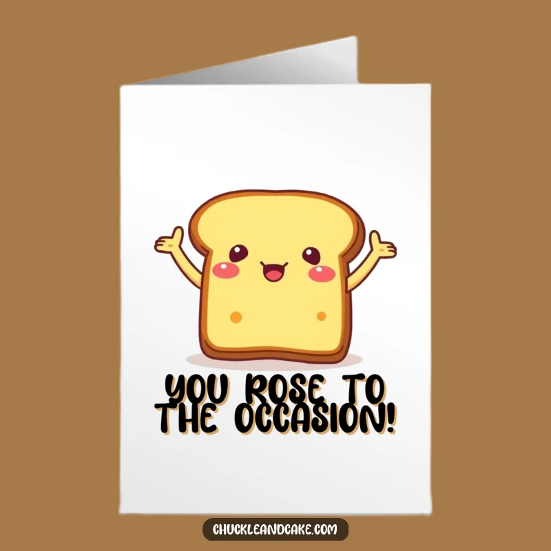 Free Printable Congrats Card: Bread Excitement Funny Downloadable Gift for Big News!