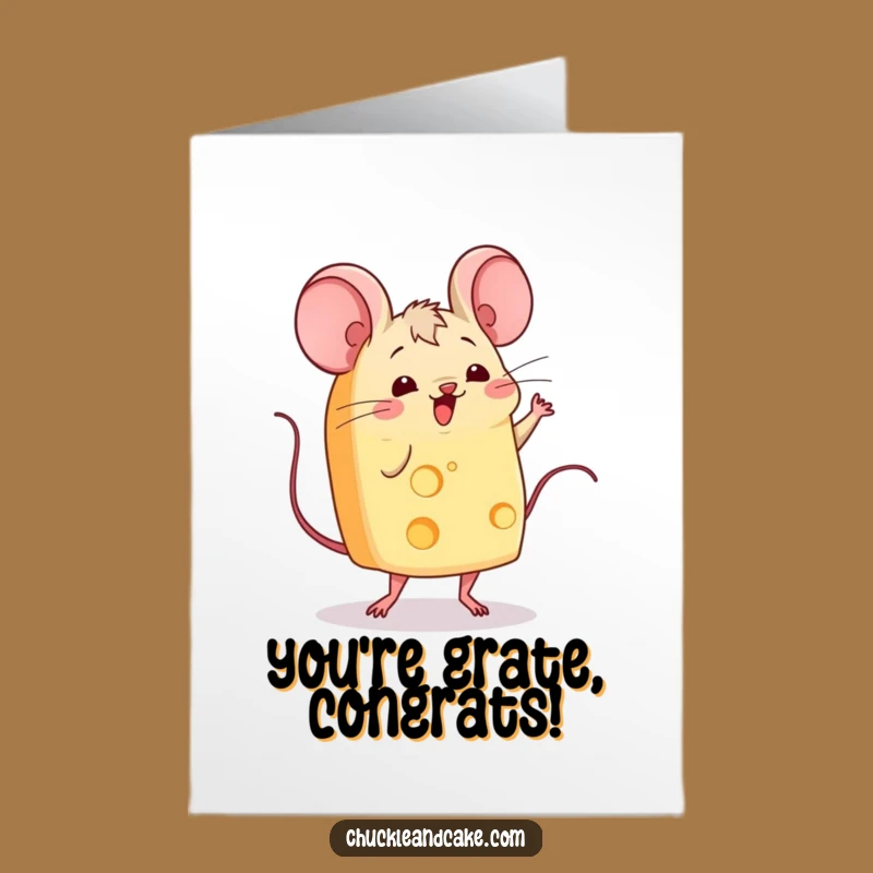Free Printable Congrats Card: Cheesy Jig Funny Downloadable for a Grate Celebration