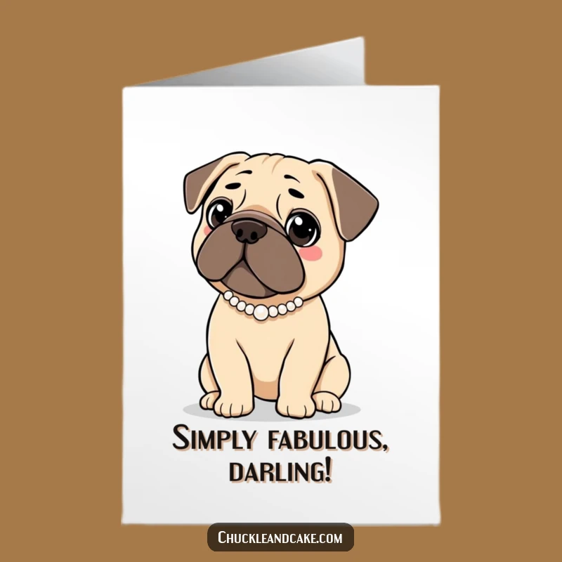 Free Printable Congrats Card: Elegant Bullmastiff, Downloadable Sophisticated Celebration