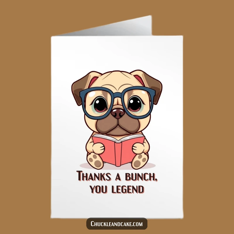 Free Printable Thank You Card: Grateful Bullmastiff Expresses Thanks - Downloadable Heartfelt Humor