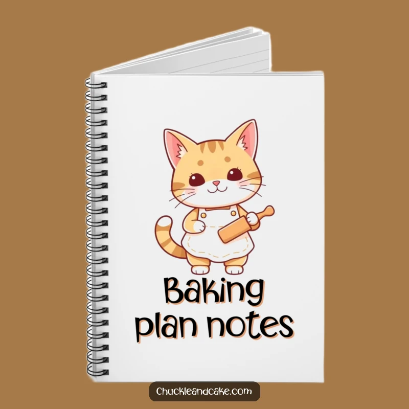 Funny Bobtail Baker Cat Notebook: Jot Down Your Recipes