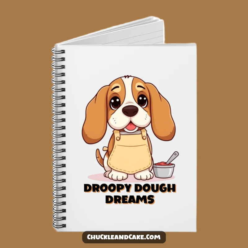 Funny Basset Hound Notebook: Droopy-Eared Baker - Humorous Journal & Gift for Dog Lovers