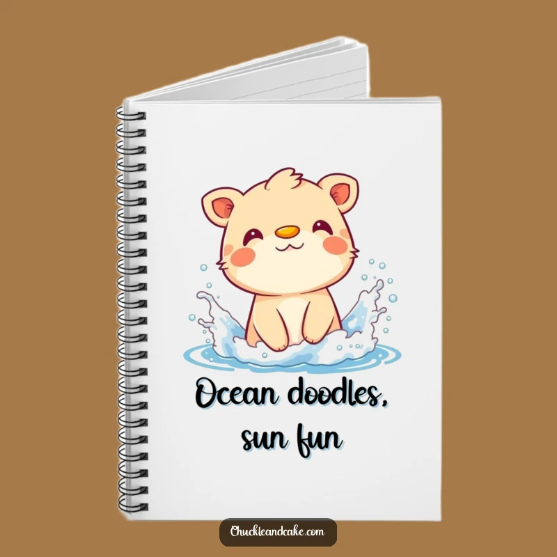 Funny Animal Sunscreen Splash Notebook - Hilarious Beach Notes!
