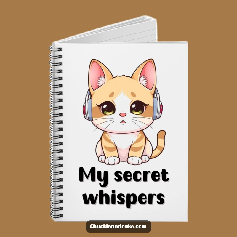 Funny Bobtail Cat Journal: Intent Listener in Ear Warmers