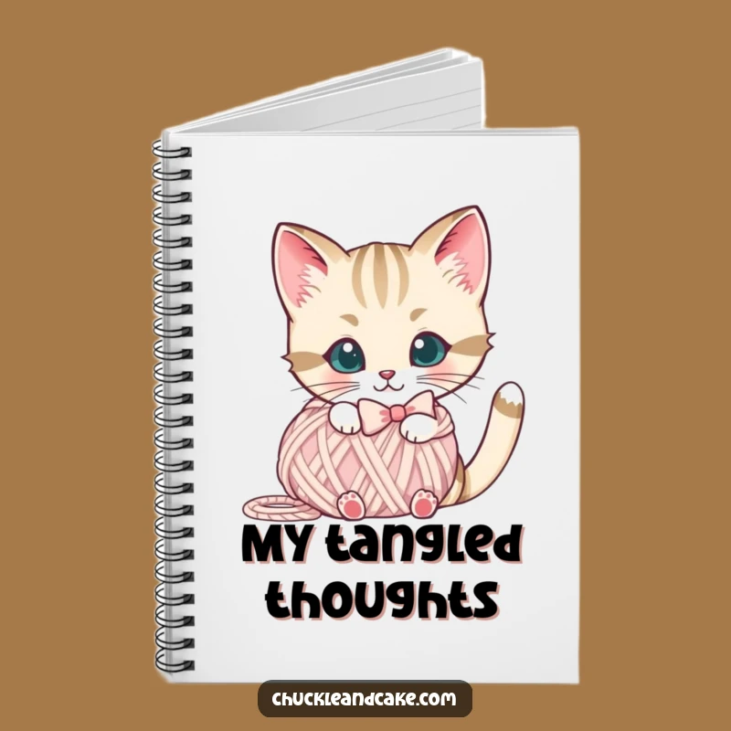 Funny Bobtail Cat Yarn Notebook: Jot Down Your Creative Thoughts
