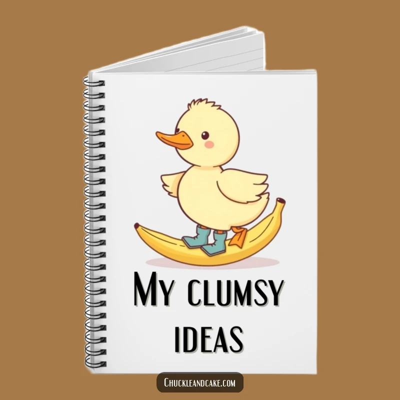 Funny Duck Slipping Notebook: Jot Down Funny Ideas!