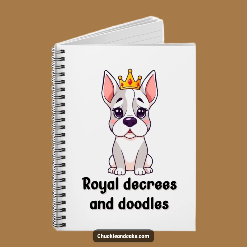 Funny Regal Grand Dane Crown Notebook: Journal Your Royal Thoughts, Humorous Gift