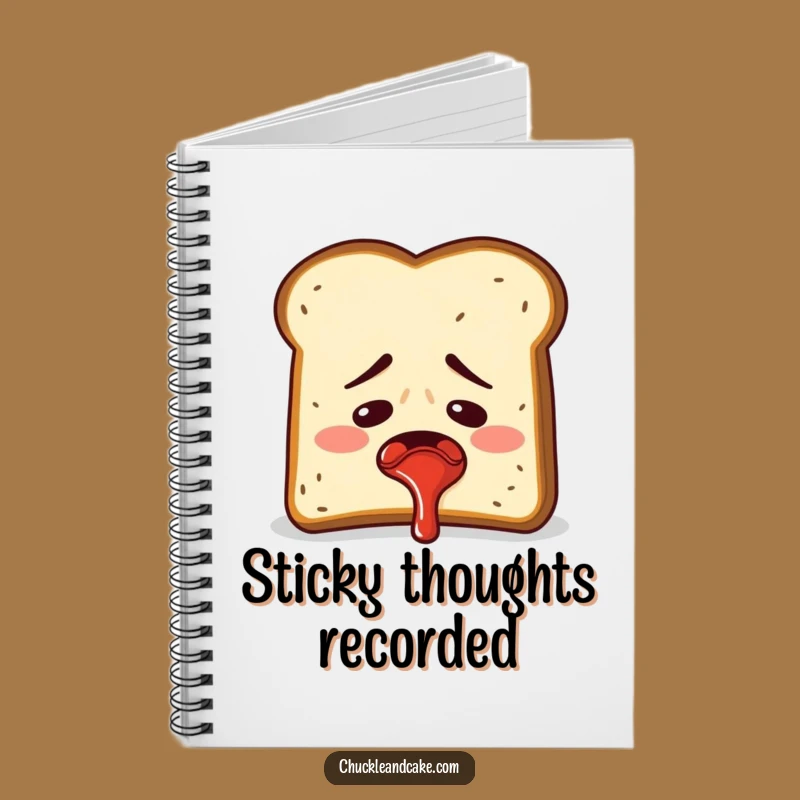 Funny Toast Jam Spray Notebook: Jot Down Messy Ideas!
