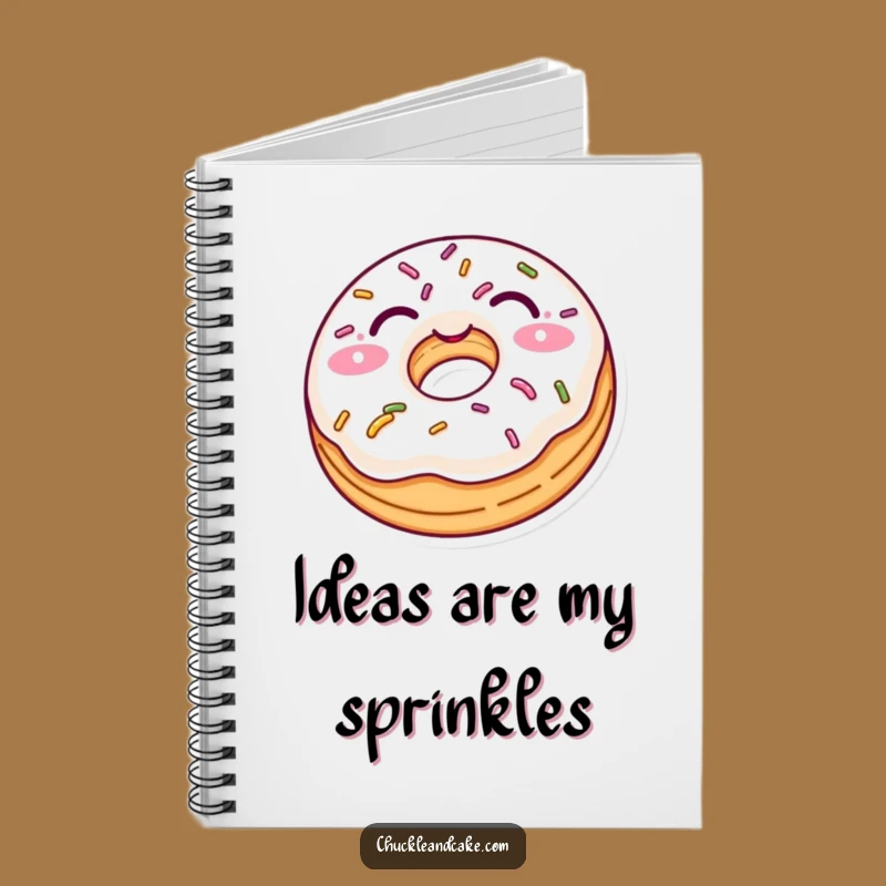 Funny Donut Wink Notebook - Jot Down Ideas with This Playful, Sweet Journal